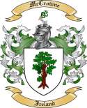McCrowne Family Crest from Ireland