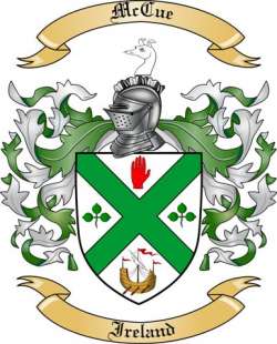 McCue Family Crest from Ireland