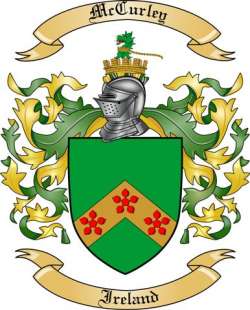 McCurley Family Crest from Ireland