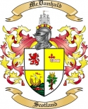 McDanhald Family Crest from Scotland