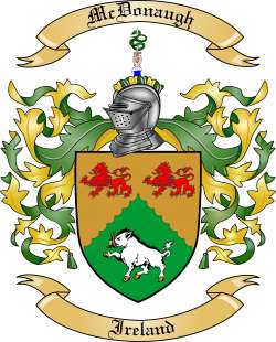 McDonaugh Family Crest from Ireland