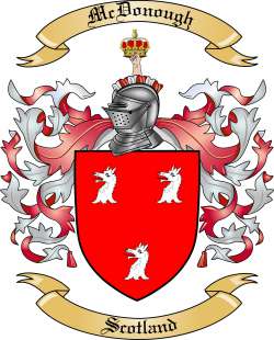 McDonough Family Crest from Scotland