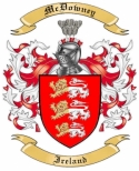 McDowney Family Crest from Ireland