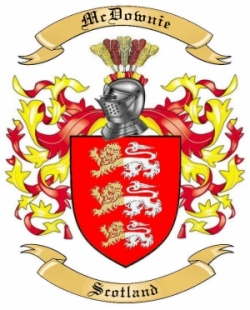 McDownie Family Crest from Scotland