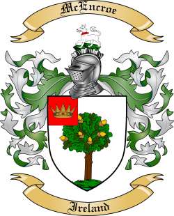 McEncroe Family Crest from Ireland