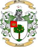 McInroe Family Crest from Ireland