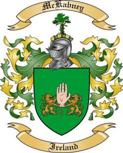 McKabney Family Crest from Ireland