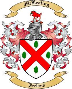 McKeating Family Crest from Ireland