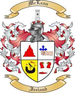 McLean Family Crest from Ireland