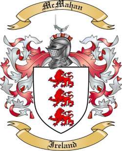 McMahan Family Crest from Ireland