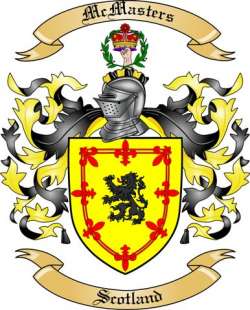 McMasters Family Crest from Scotland