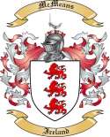 McMeans Family Crest from Ireland