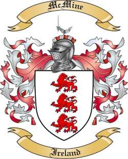 McMine Family Crest from Ireland