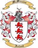 McMinnies Family Crest from Ireland