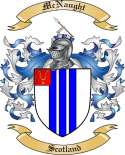McNaught Family Crest from Scotland
