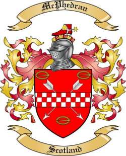 McPhedran Family Crest from Scotland