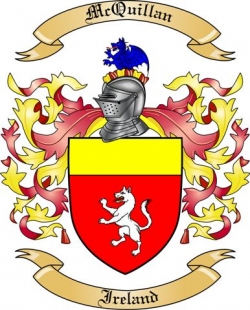 McQuillan Family Crest from Ireland