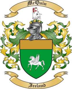 McQuin Family Crest from Ireland