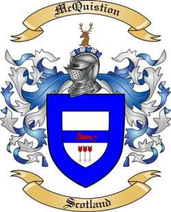 McQuistion Family Crest from Scotland