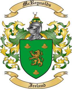 McReynolds Family Crest from Ireland