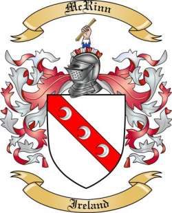 McRinn Family Crest from Ireland