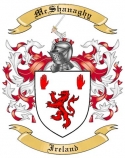 McShanaghy Family Crest from Ireland