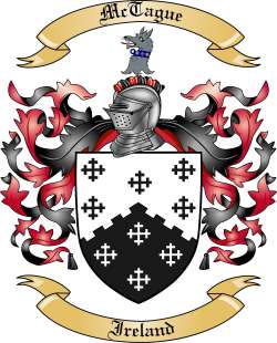 McTague Family Crest from Ireland