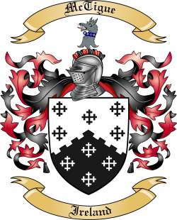 McTigue Family Crest from Ireland