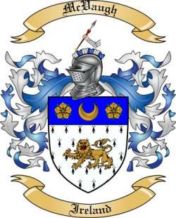 McVaugh Family Crest from Ireland