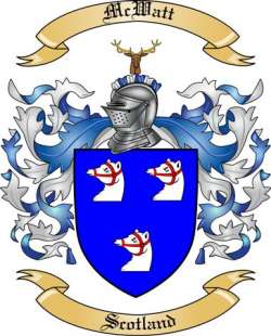 McWatt Family Crest from Scotland
