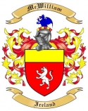 McWilliam Family Crest from Ireland