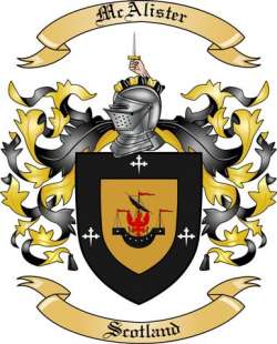 Mc Alister Family Crest from Scotland
