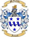 Mc Auliffe Family Crest from Ireland
