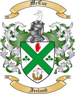 Mc Cue Family Crest from Ireland