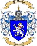 Mc Dowell Family Crest from Scotland