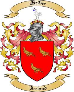 Mc Gee Family Crest from Ireland