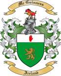 Mc Guinness Family Crest from Ireland