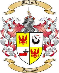 Mc Intire Family Crest from Scotland
