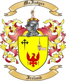 Mc Intyre Family Crest from Ireland