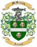 Mc Kenney Family Crest from Ireland