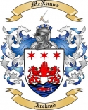 Mc Namee Family Crest from Ireland