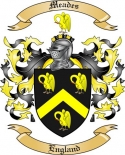 Meades Family Crest from England