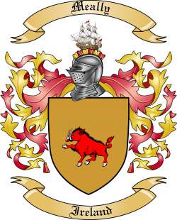 Meally Family Crest from Ireland