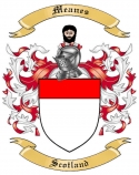 Meanes Family Crest from Scotland