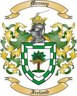 Meaney Family Crest from Ireland