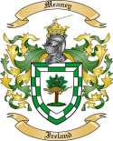Meaney Family Crest from Ireland