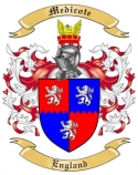 Medicote Family Crest from England
