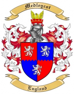 Medleycot Family Crest from England
