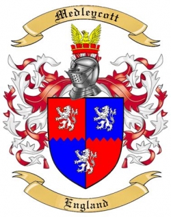 Medleycott Family Crest from England