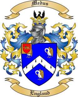 Medus Family Crest from England